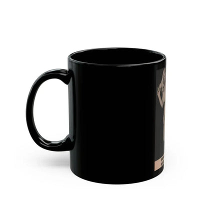 Barbara Nichols #488 - Part of Page & 1 B&W Photo from Cover Girls Models Mag. Nov. '52 (Vintage Female Icon) Black Coffee Mug - Go Mug Yourself