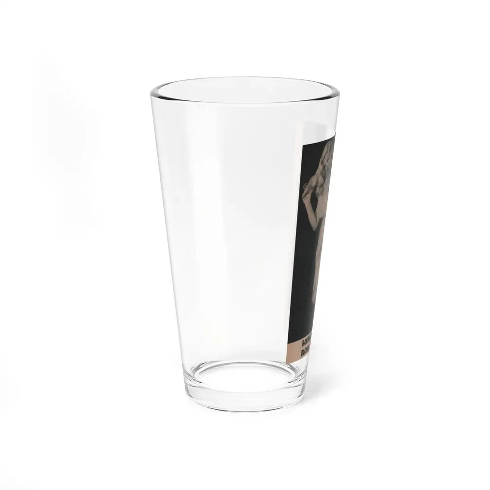 Barbara Nichols #488 - Part of Page & 1 B&W Photo from Cover Girls Models Mag. Nov. '52 (Vintage Female Icon) Pint Glass 16oz - Go Mug Yourself