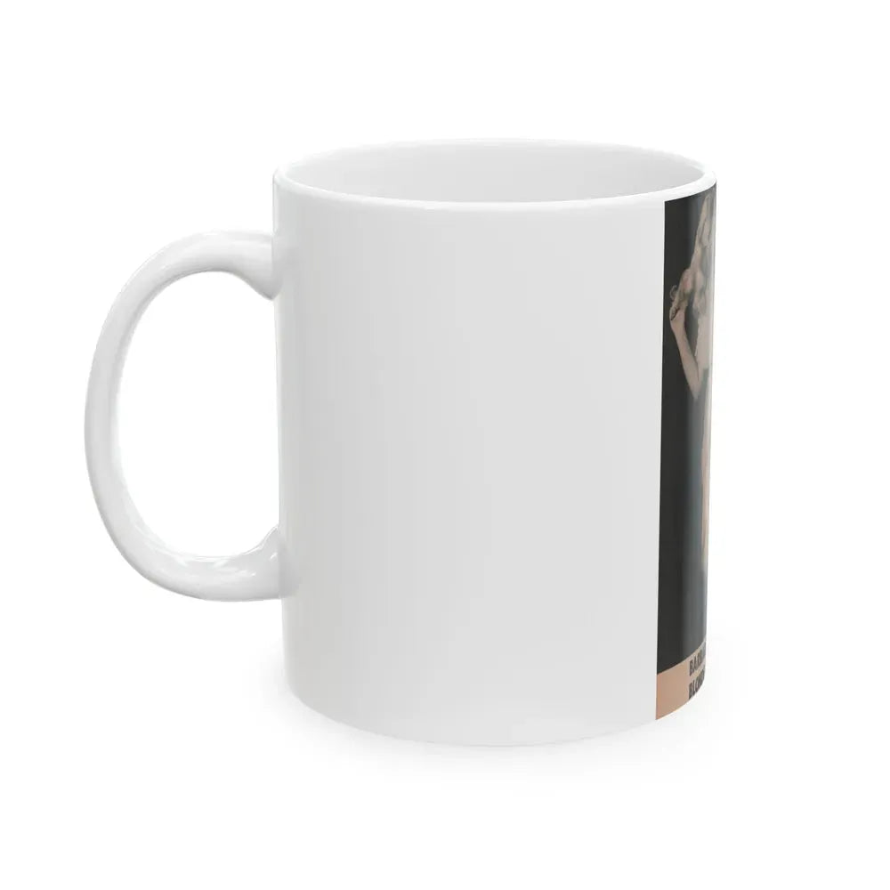 Barbara Nichols #488 - Part of Page & 1 B&W Photo from Cover Girls Models Mag. Nov. '52 (Vintage Female Icon) White Coffee Mug - Go Mug Yourself