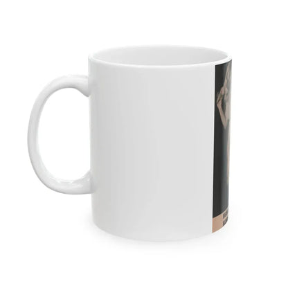 Barbara Nichols #488 - Part of Page & 1 B&W Photo from Cover Girls Models Mag. Nov. '52 (Vintage Female Icon) White Coffee Mug - Go Mug Yourself