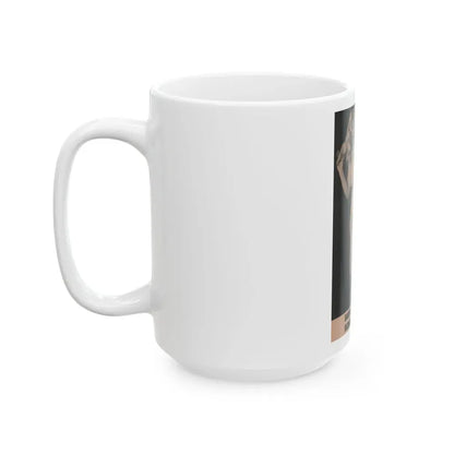 Barbara Nichols #488 - Part of Page & 1 B&W Photo from Cover Girls Models Mag. Nov. '52 (Vintage Female Icon) White Coffee Mug - Go Mug Yourself