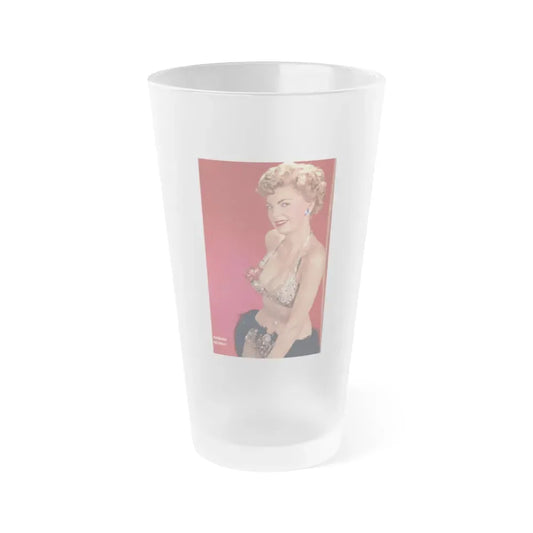 Barbara Nichols #490 - Page 2 of 2 with, Color Centerfold Photo from picture DIGEST Mag. April '57 (Vintage Female Icon) Frosted Pint Glass 16oz 16oz Frosted - Go Mug Yourself