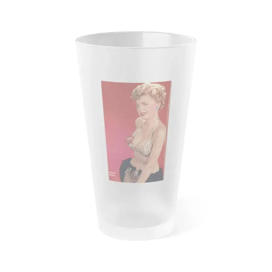 Barbara Nichols #490 - Page 2 of 2 with, Color Centerfold Photo from picture DIGEST Mag. April '57 (Vintage Female Icon) Frosted Pint Glass 16oz 16oz Frosted - Go Mug Yourself