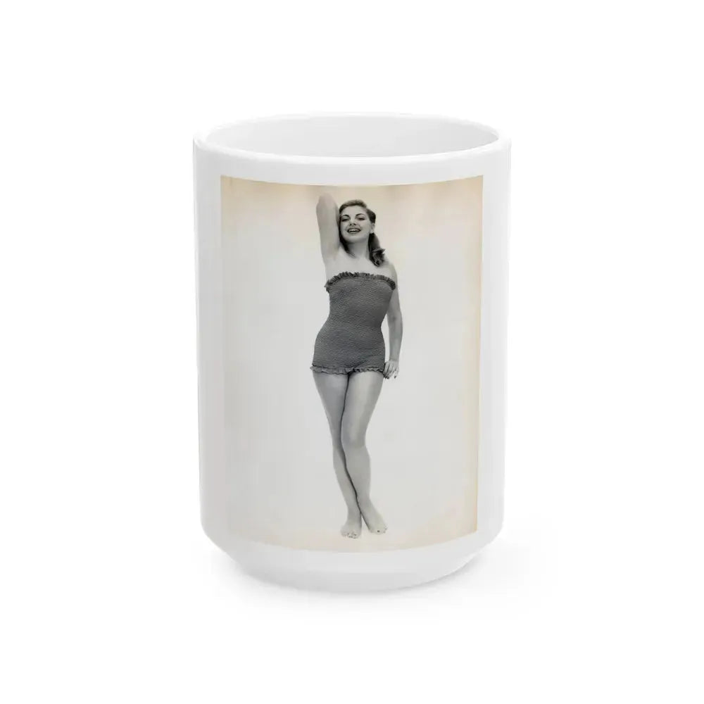 Barbara Nichols #499 (Vintage Female Icon) White Coffee Mug 15oz - Go Mug Yourself