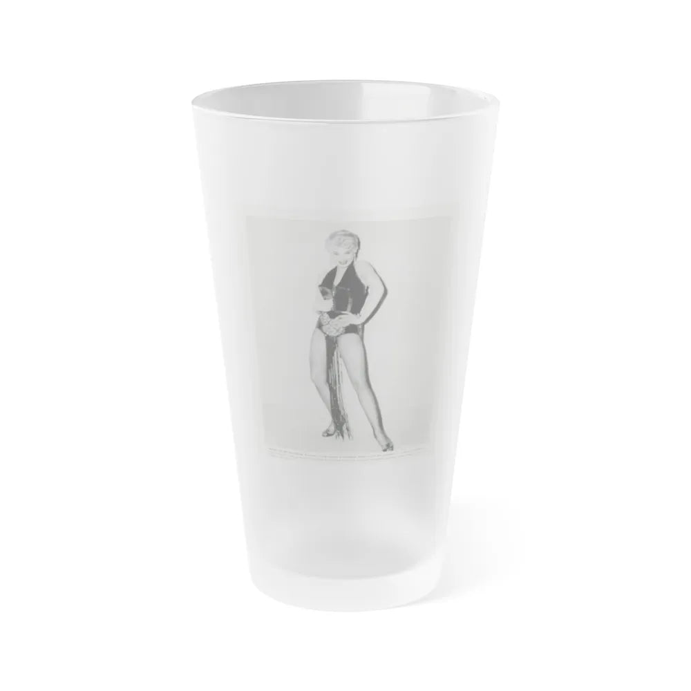 Barbara Nichols #50 (Vintage Female Icon) Frosted Pint Glass 16oz-16oz-Frosted-Go Mug Yourself