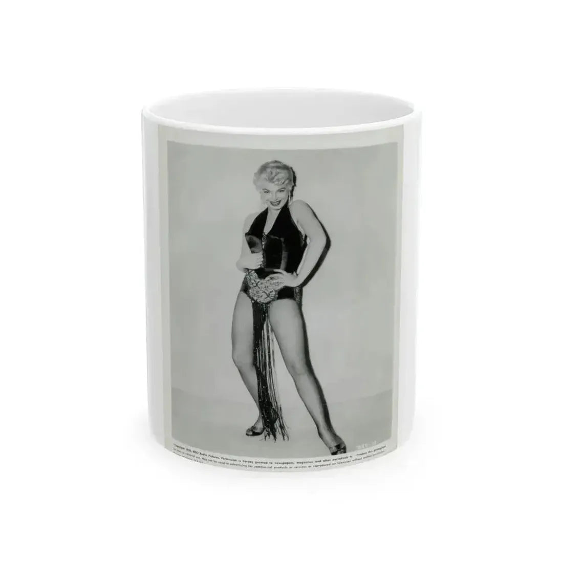 Barbara Nichols #50 (Vintage Female Icon) White Coffee Mug 11oz - Go Mug Yourself
