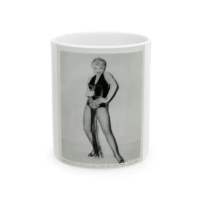 Barbara Nichols #50 (Vintage Female Icon) White Coffee Mug 11oz - Go Mug Yourself