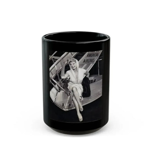 Barbara Nichols #500 (Vintage Female Icon) Black Coffee Mug 15oz - Go Mug Yourself