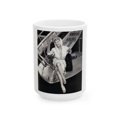 Barbara Nichols #500 (Vintage Female Icon) White Coffee Mug 15oz - Go Mug Yourself