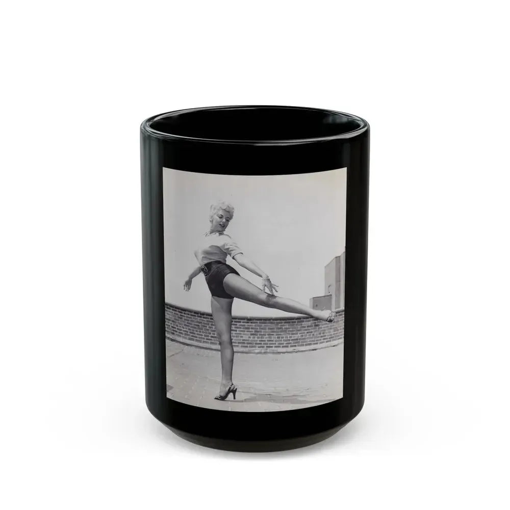 Barbara Nichols #508 (Vintage Female Icon) Black Coffee Mug 15oz - Go Mug Yourself