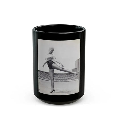 Barbara Nichols #508 (Vintage Female Icon) Black Coffee Mug 15oz - Go Mug Yourself