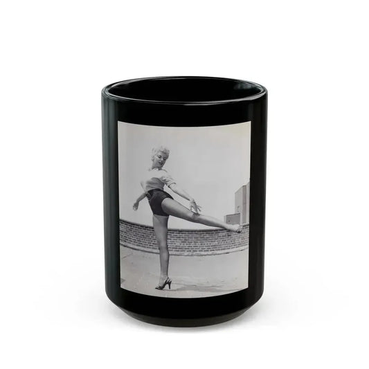 Barbara Nichols #508 (Vintage Female Icon) Black Coffee Mug 15oz - Go Mug Yourself