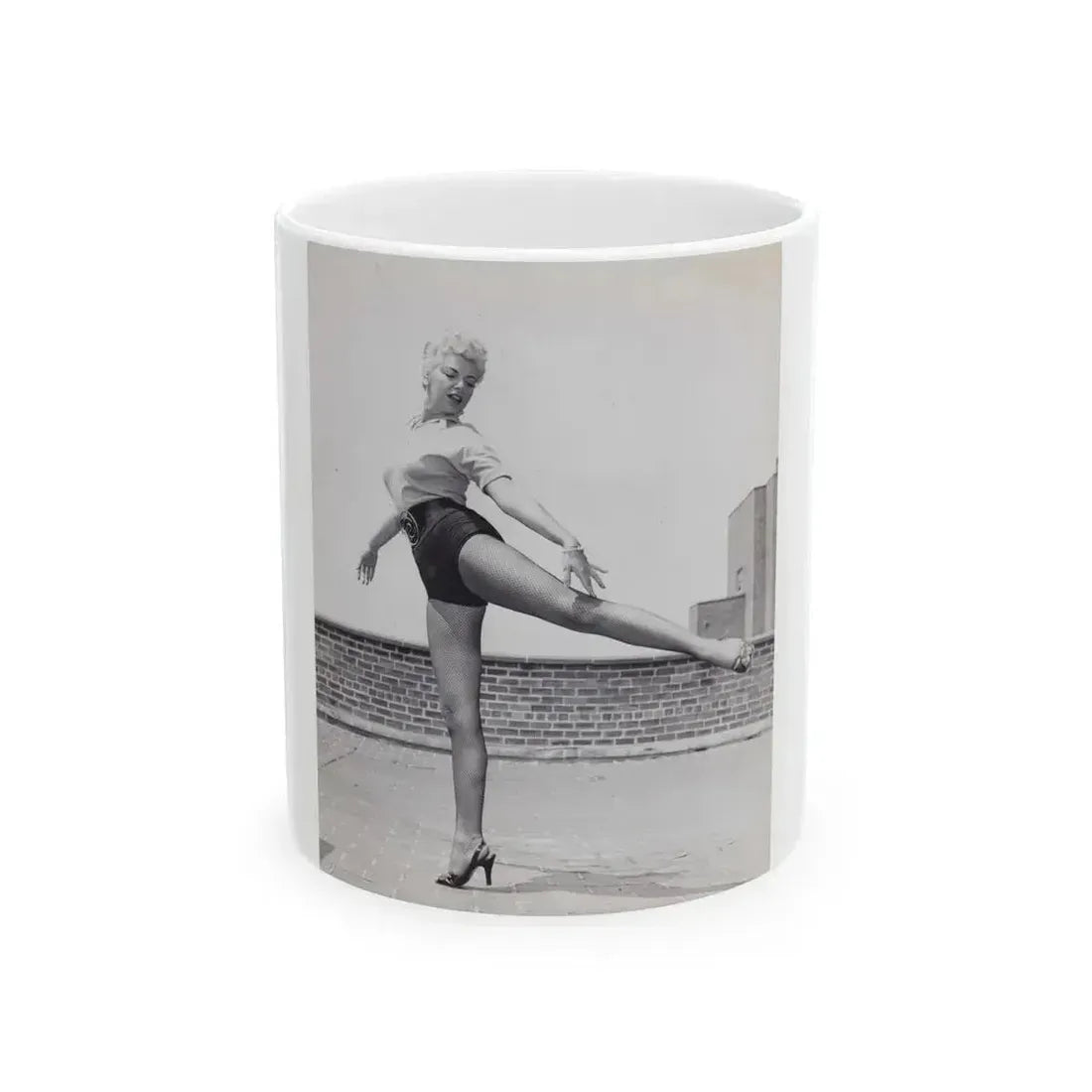 Barbara Nichols #508 (Vintage Female Icon) White Coffee Mug 11oz - Go Mug Yourself