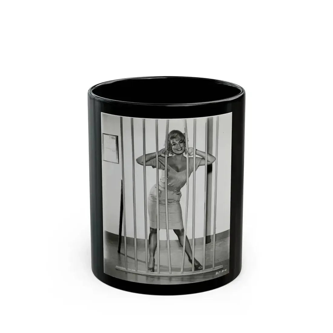 Barbara Nichols #510 (Vintage Female Icon) Black Coffee Mug 11oz - Go Mug Yourself