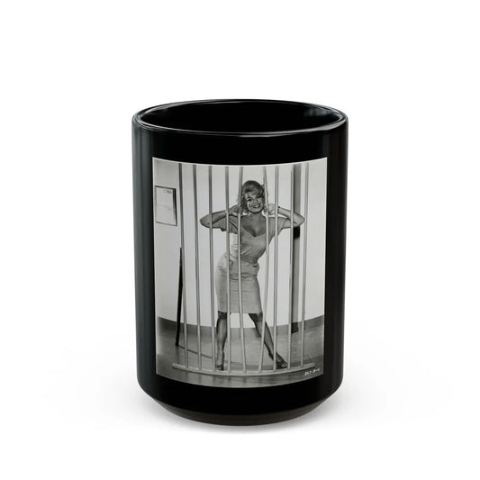 Barbara Nichols #510 (Vintage Female Icon) Black Coffee Mug-15oz-Go Mug Yourself