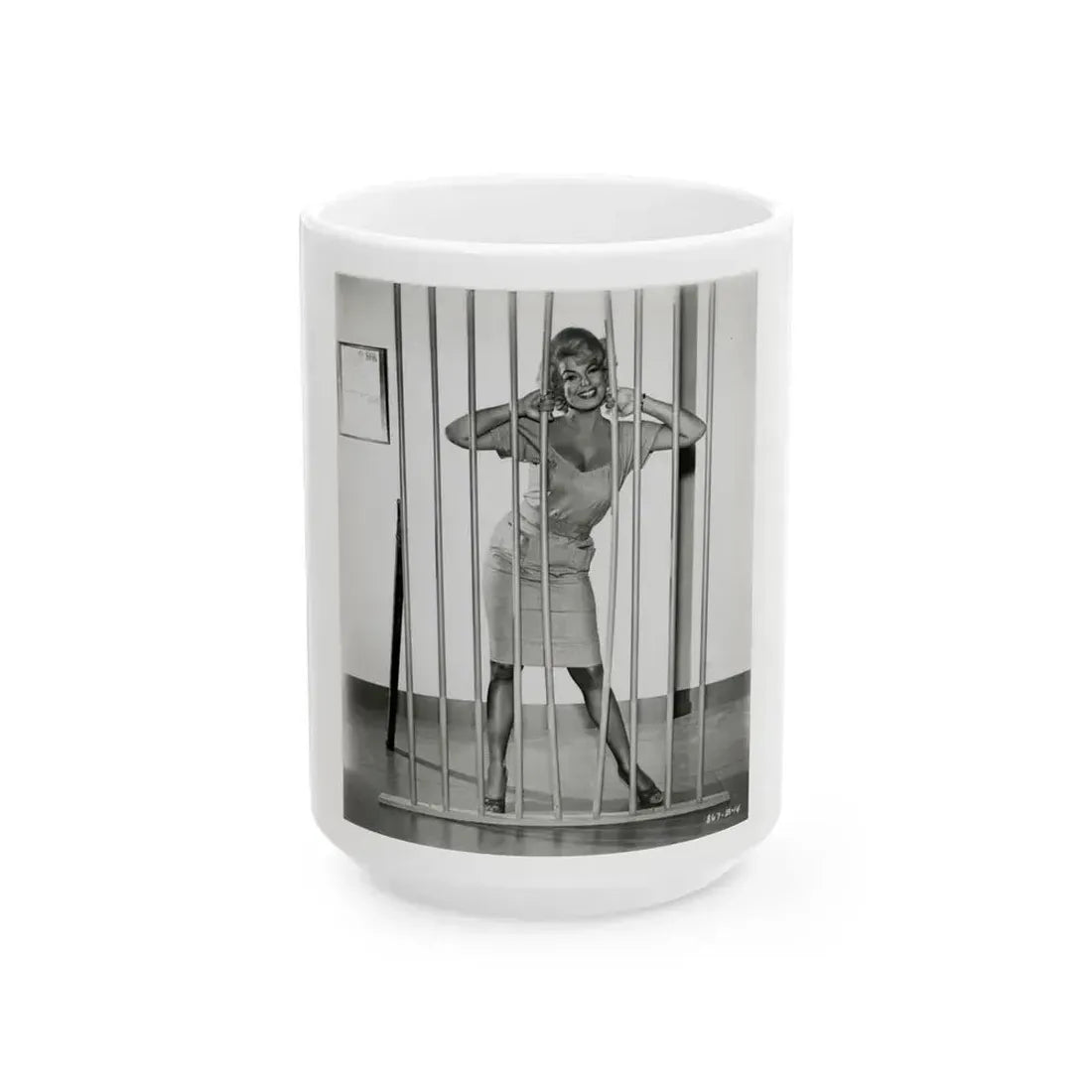 Barbara Nichols #510 (Vintage Female Icon) White Coffee Mug 15oz - Go Mug Yourself