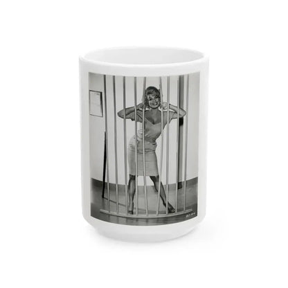 Barbara Nichols #510 (Vintage Female Icon) White Coffee Mug 15oz - Go Mug Yourself