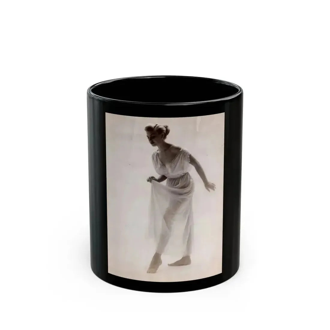 Barbara Nichols #512 (Vintage Female Icon) Black Coffee Mug 11oz - Go Mug Yourself