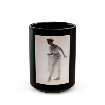 Barbara Nichols #512 (Vintage Female Icon) Black Coffee Mug-15oz-Go Mug Yourself