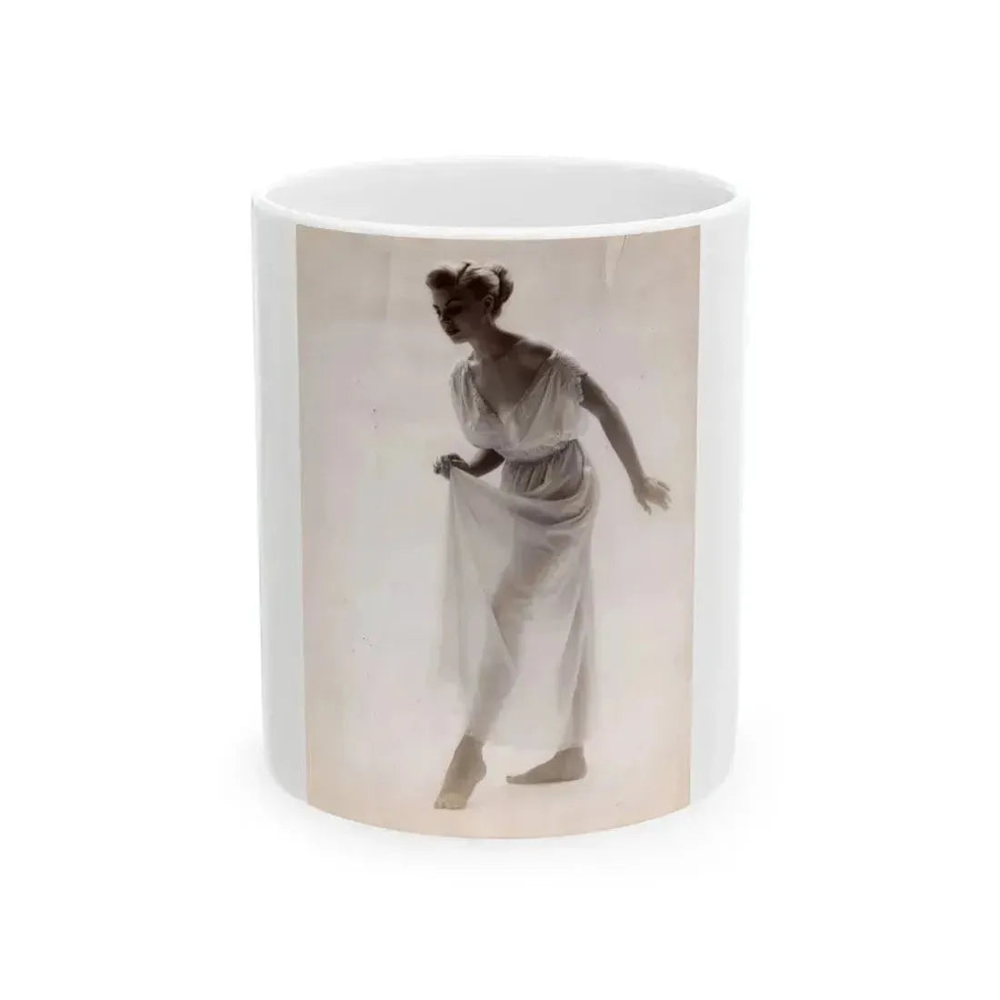 Barbara Nichols #512 (Vintage Female Icon) White Coffee Mug 11oz - Go Mug Yourself