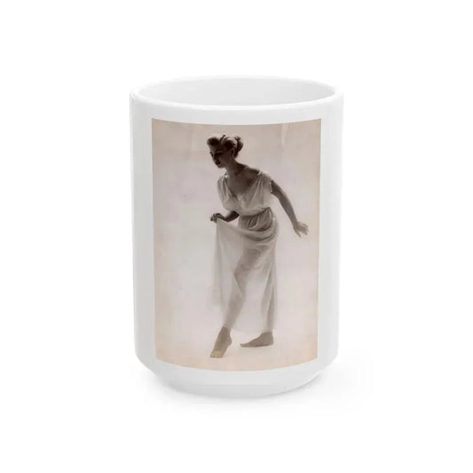 Barbara Nichols #512 (Vintage Female Icon) White Coffee Mug 15oz - Go Mug Yourself