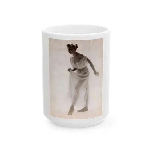 Barbara Nichols #512 (Vintage Female Icon) White Coffee Mug 15oz - Go Mug Yourself