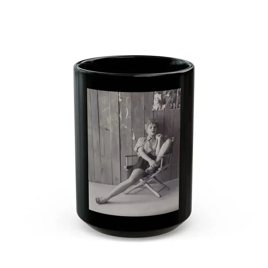 Barbara Nichols #516 (Vintage Female Icon) Black Coffee Mug 15oz - Go Mug Yourself