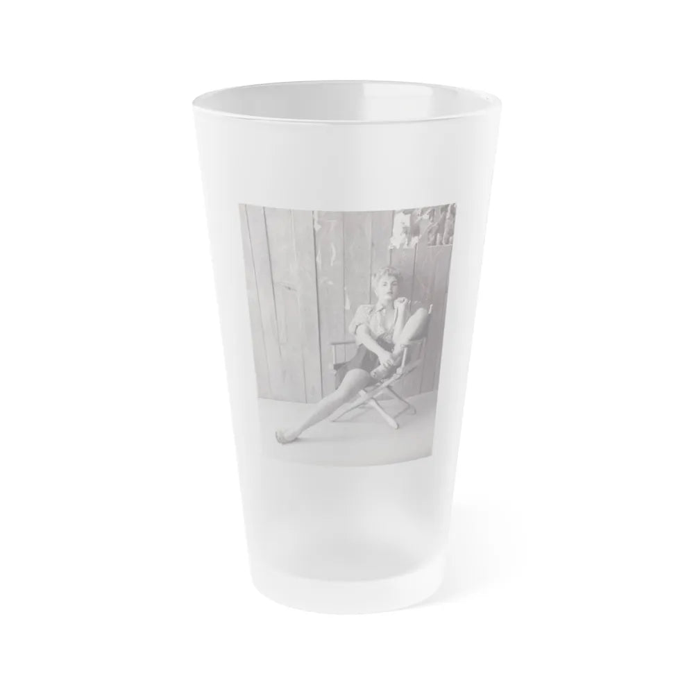 Barbara Nichols #516 (Vintage Female Icon) Frosted Pint Glass 16oz-16oz-Frosted-Go Mug Yourself