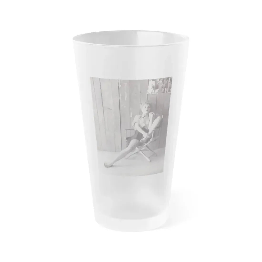 Barbara Nichols #516 (Vintage Female Icon) Frosted Pint Glass 16oz 16oz Frosted - Go Mug Yourself