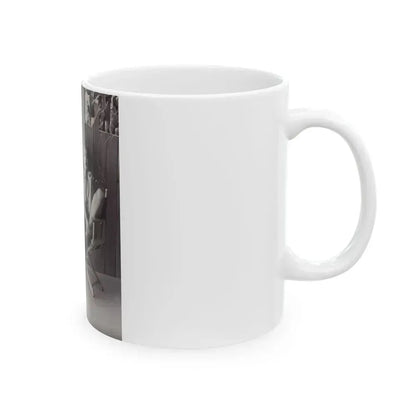 Barbara Nichols #516 (Vintage Female Icon) White Coffee Mug - Go Mug Yourself