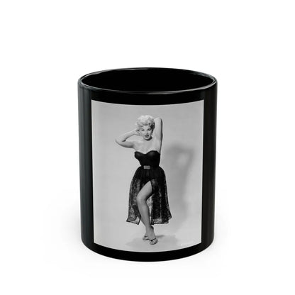 Barbara Nichols #518 (Vintage Female Icon) Black Coffee Mug-11oz-Go Mug Yourself