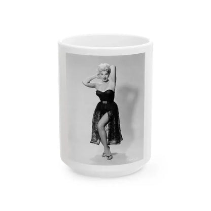 Barbara Nichols #518 (Vintage Female Icon) White Coffee Mug 15oz - Go Mug Yourself