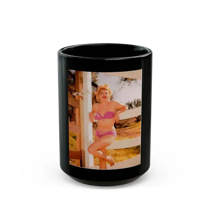Barbara Nichols #525 (Vintage Female Icon) Black Coffee Mug 15oz - Go Mug Yourself