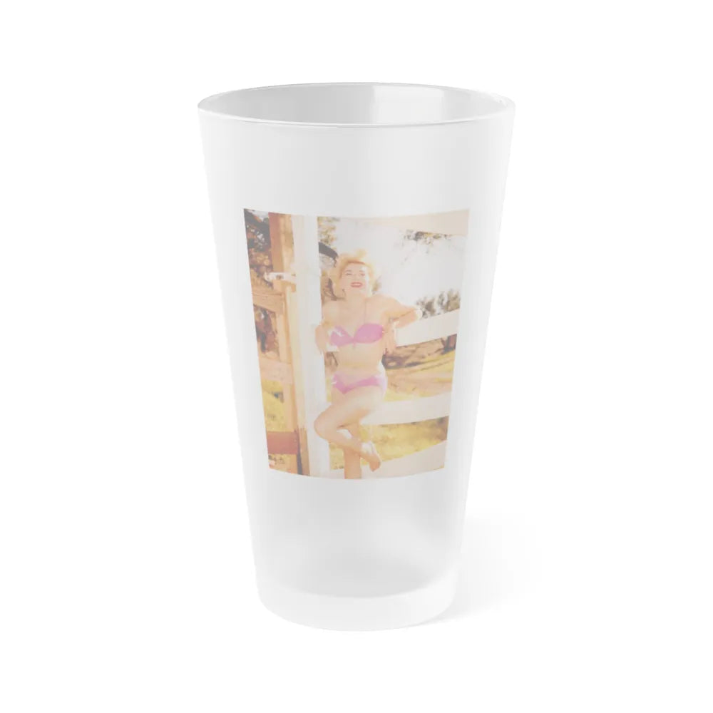 Barbara Nichols #525 (Vintage Female Icon) Frosted Pint Glass 16oz-16oz-Frosted-Go Mug Yourself