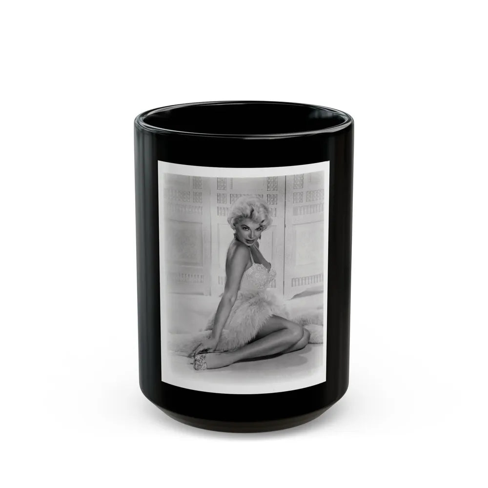 Barbara Nichols #526 (Vintage Female Icon) Black Coffee Mug-15oz-Go Mug Yourself