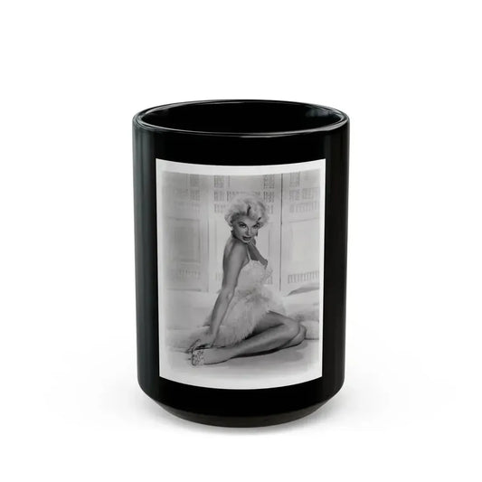 Barbara Nichols #526 (Vintage Female Icon) Black Coffee Mug 15oz - Go Mug Yourself