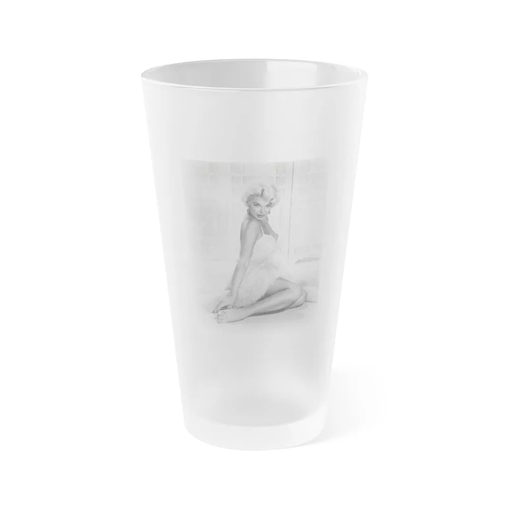 Barbara Nichols #526 (Vintage Female Icon) Frosted Pint Glass 16oz-16oz-Frosted-Go Mug Yourself