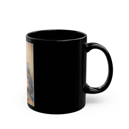 Barbara Nichols #528 (Vintage Female Icon) Black Coffee Mug - Go Mug Yourself