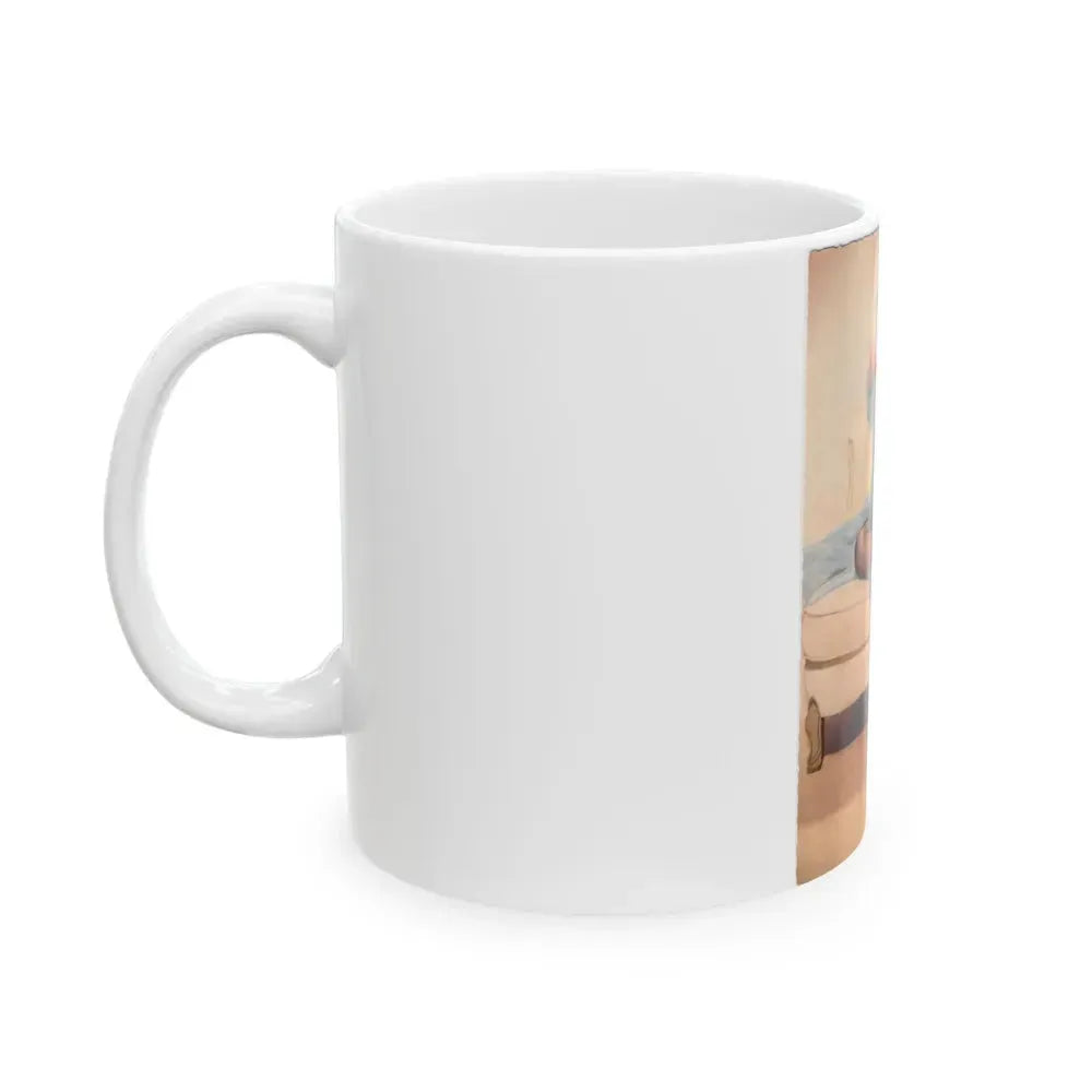 Barbara Nichols #528 (Vintage Female Icon) White Coffee Mug - Go Mug Yourself