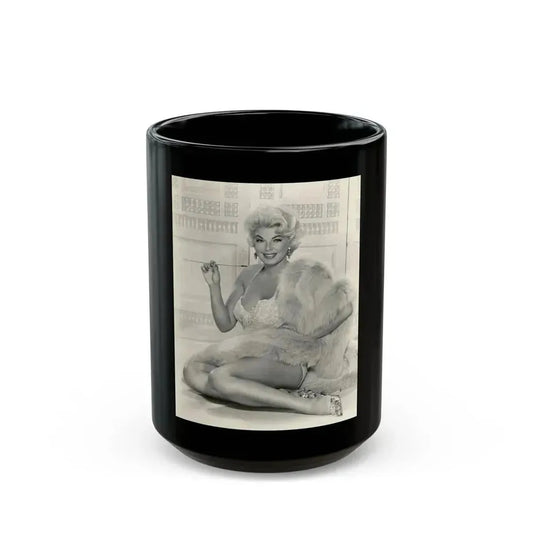 Barbara Nichols #529 (Vintage Female Icon) Black Coffee Mug 15oz - Go Mug Yourself