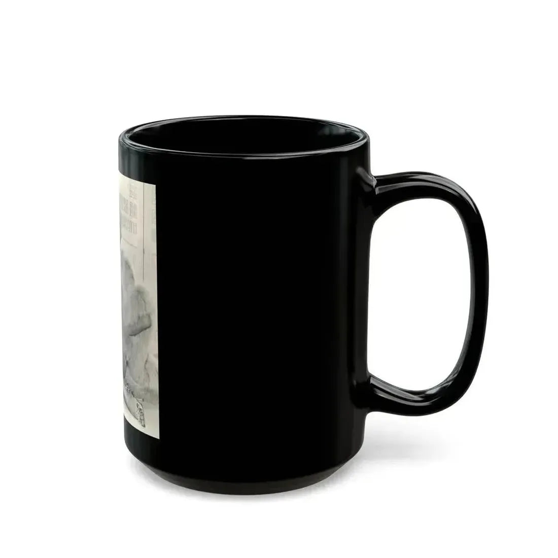 Barbara Nichols #529 (Vintage Female Icon) Black Coffee Mug - Go Mug Yourself