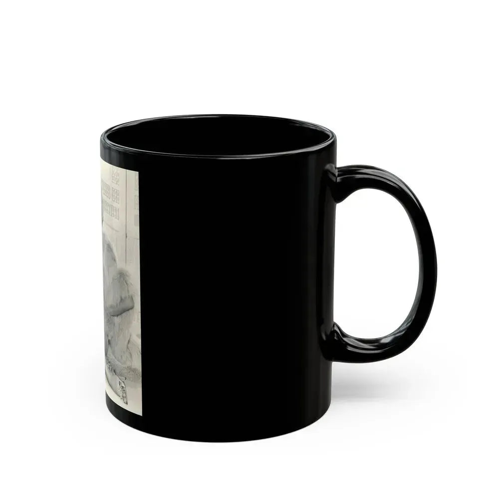 Barbara Nichols #529 (Vintage Female Icon) Black Coffee Mug - Go Mug Yourself