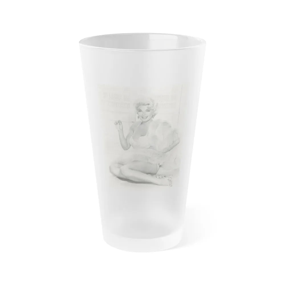 Barbara Nichols #529 (Vintage Female Icon) Frosted Pint Glass 16oz-16oz-Frosted-Go Mug Yourself