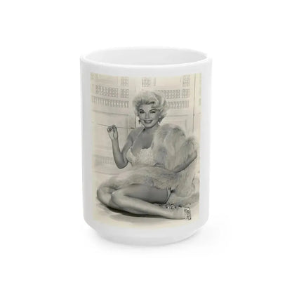 Barbara Nichols #529 (Vintage Female Icon) White Coffee Mug 15oz - Go Mug Yourself