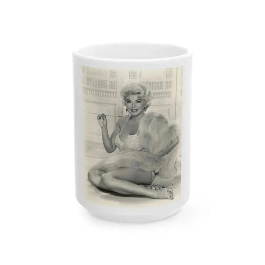 Barbara Nichols #529 (Vintage Female Icon) White Coffee Mug 15oz - Go Mug Yourself