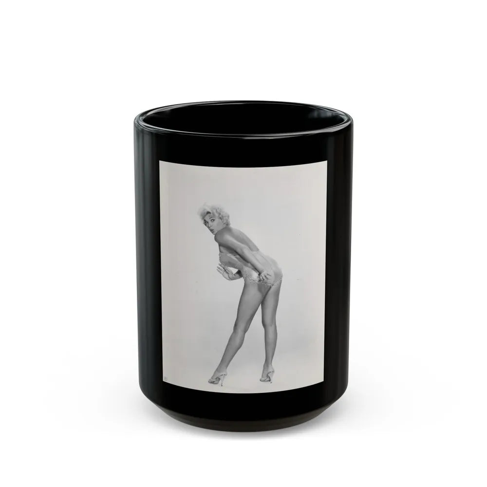 Barbara Nichols #534 (Vintage Female Icon) Black Coffee Mug-15oz-Go Mug Yourself