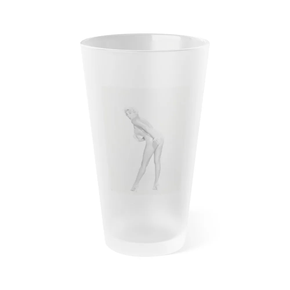 Barbara Nichols #534 (Vintage Female Icon) Frosted Pint Glass 16oz-16oz-Frosted-Go Mug Yourself