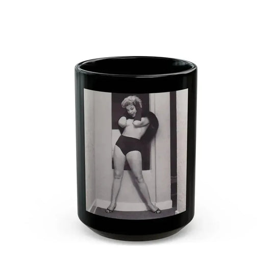 Barbara Nichols #535 (Vintage Female Icon) Black Coffee Mug 15oz - Go Mug Yourself