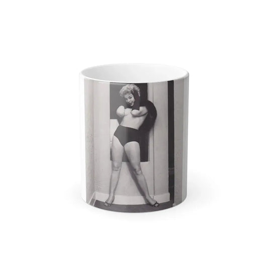 Barbara Nichols #535 (Vintage Female Icon) Color Changing Coffee Mug 11oz - Go Mug Yourself