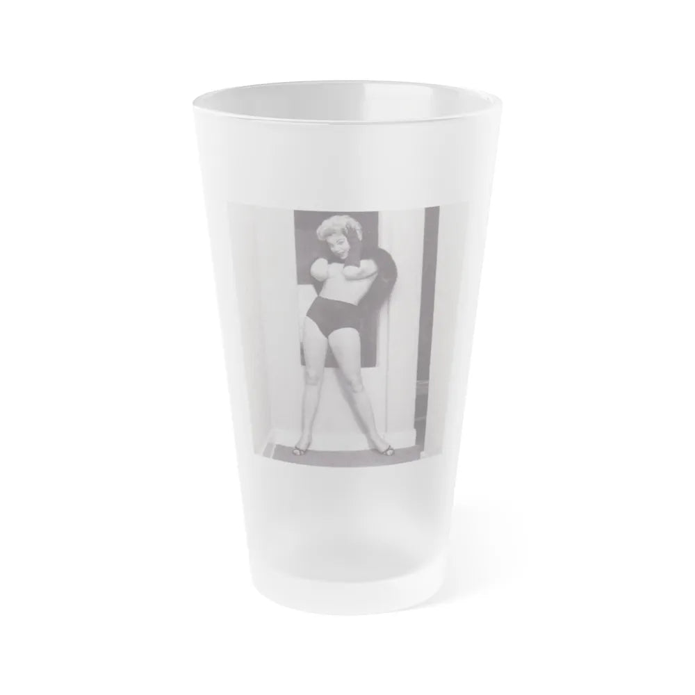 Barbara Nichols #535 (Vintage Female Icon) Frosted Pint Glass 16oz-16oz-Frosted-Go Mug Yourself